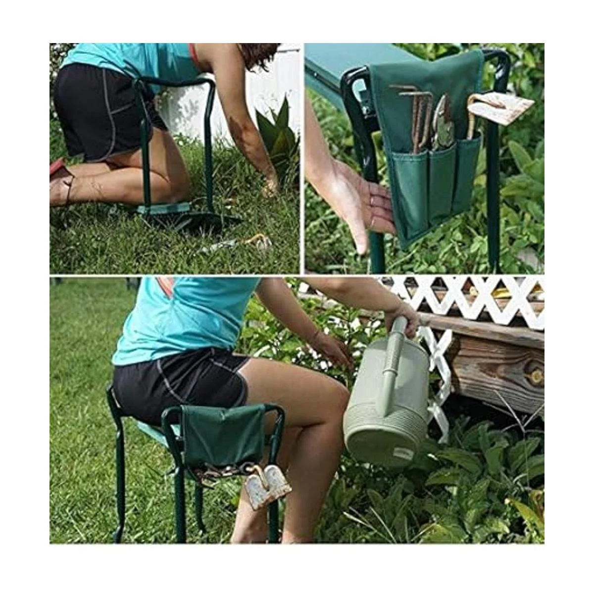 Fiamer Taburete plegable para jardín o jardín con 1