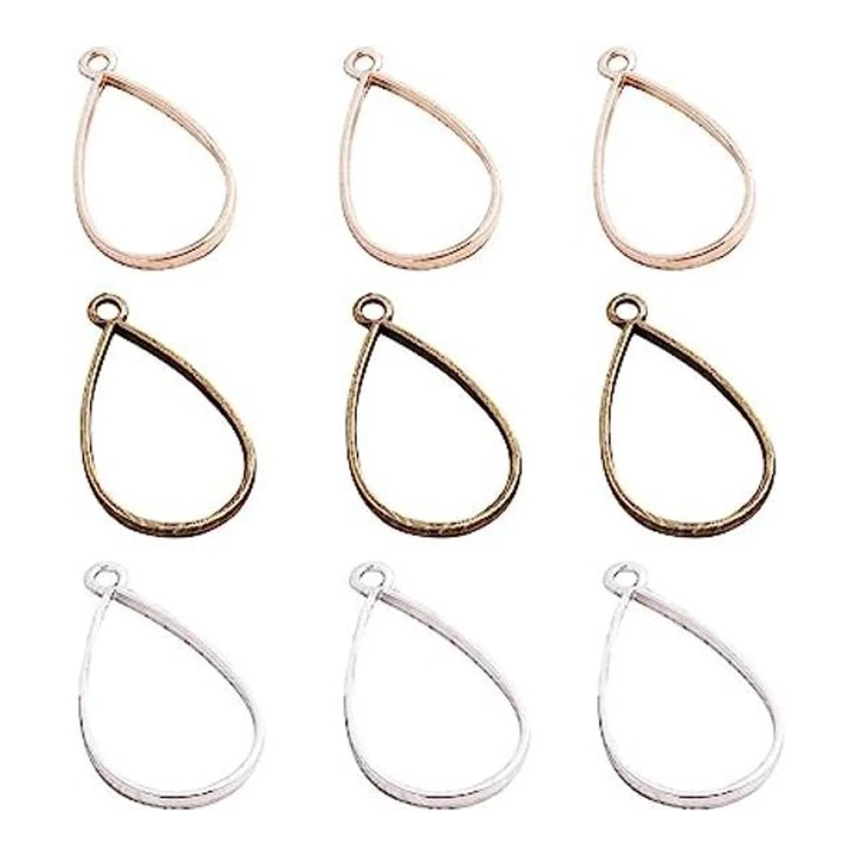 MIAO JIN 60 piezas de colgante en forma de lágrima con_1