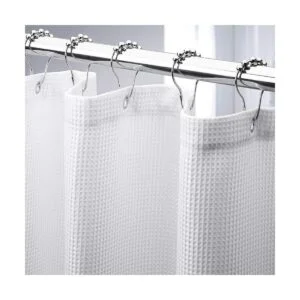 AmazerBath Cortina de baño de tela resistente de punto_1