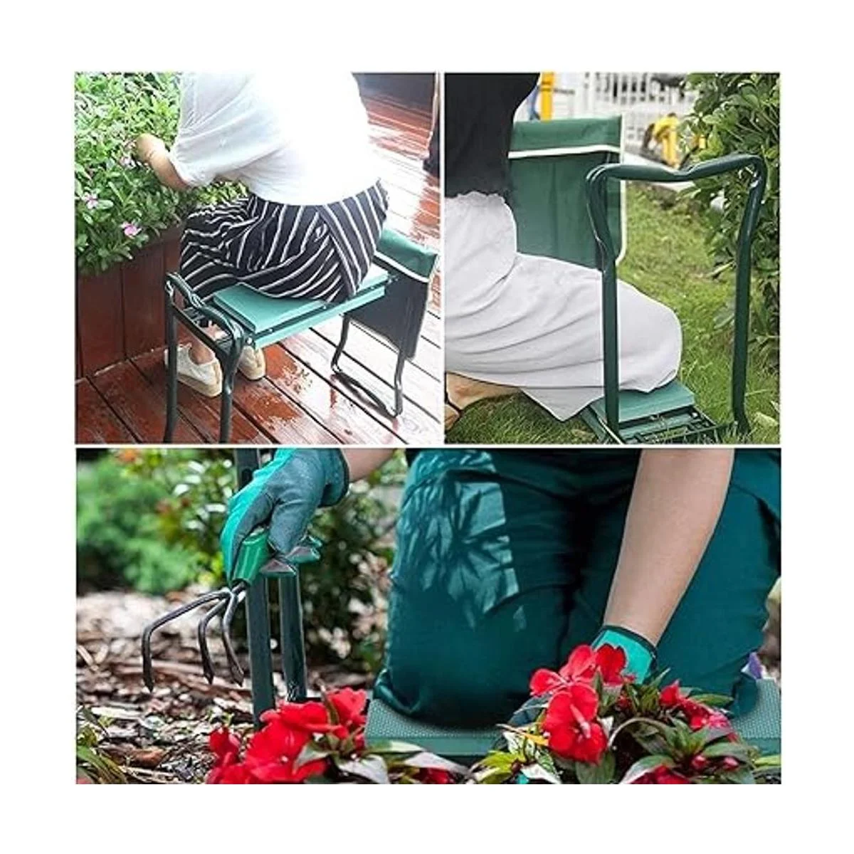 Fiamer Taburete plegable para jardín o jardín con 1