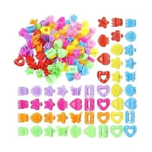 Paquete de 90 pinzas pequeñas de plástico con forma de_2