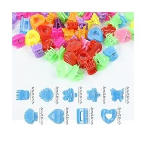 Paquete de 90 pinzas pequeñas de plástico con forma de_4