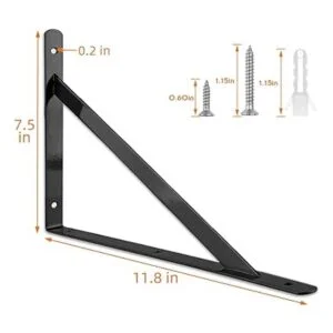 STARVAST Paquete de 4 soportes de estante resistentes de