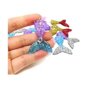 Honbay 30 piezas de 6 colores de resina con purpurina de