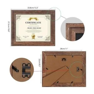 Calenzana Rustic Distressed Marco de fotos color marrón_2