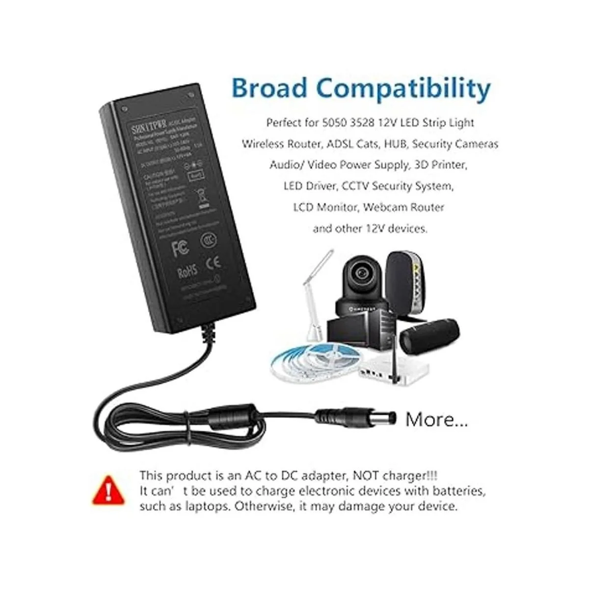 SHNITPWR Adaptador de fuente de alimentación de 12 V 6 A_6