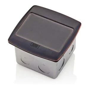 Leviton PFUS1BZ Caja de piso desplegable con cargador_2