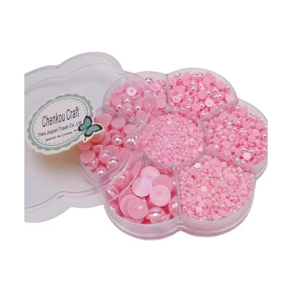 Chenkou Craft 1 caja con 3000 mitades de perlas cuentas_2