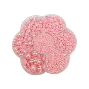 Chenkou Craft 1 caja con 3000 mitades de perlas cuentas_4
