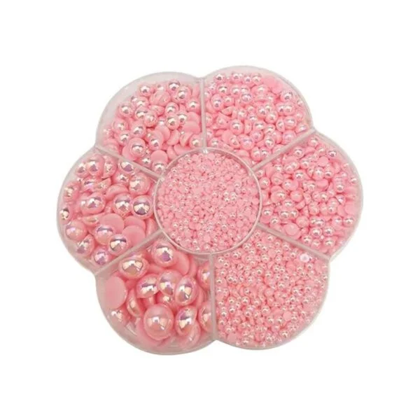 Chenkou Craft 1 caja con 3000 mitades de perlas cuentas_4