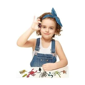 Paquete de 43 juguetes para insectos falsos de plástico e_4