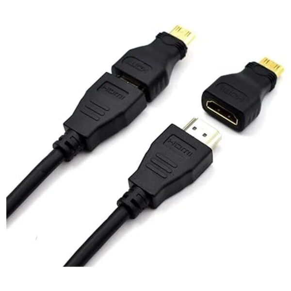 Adaptador Mini HDMI chapado en oro Mini HDMIi macho a HDMI_4