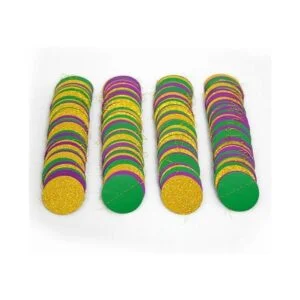 Kit de guirnalda de lunares circulares color dorado