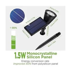 InnoGear Luces solares para exteriores impermeables con_4