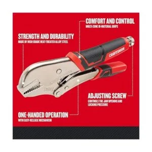 CRAFTSMAN Alicates de bloqueo mandíbula recta 10_2