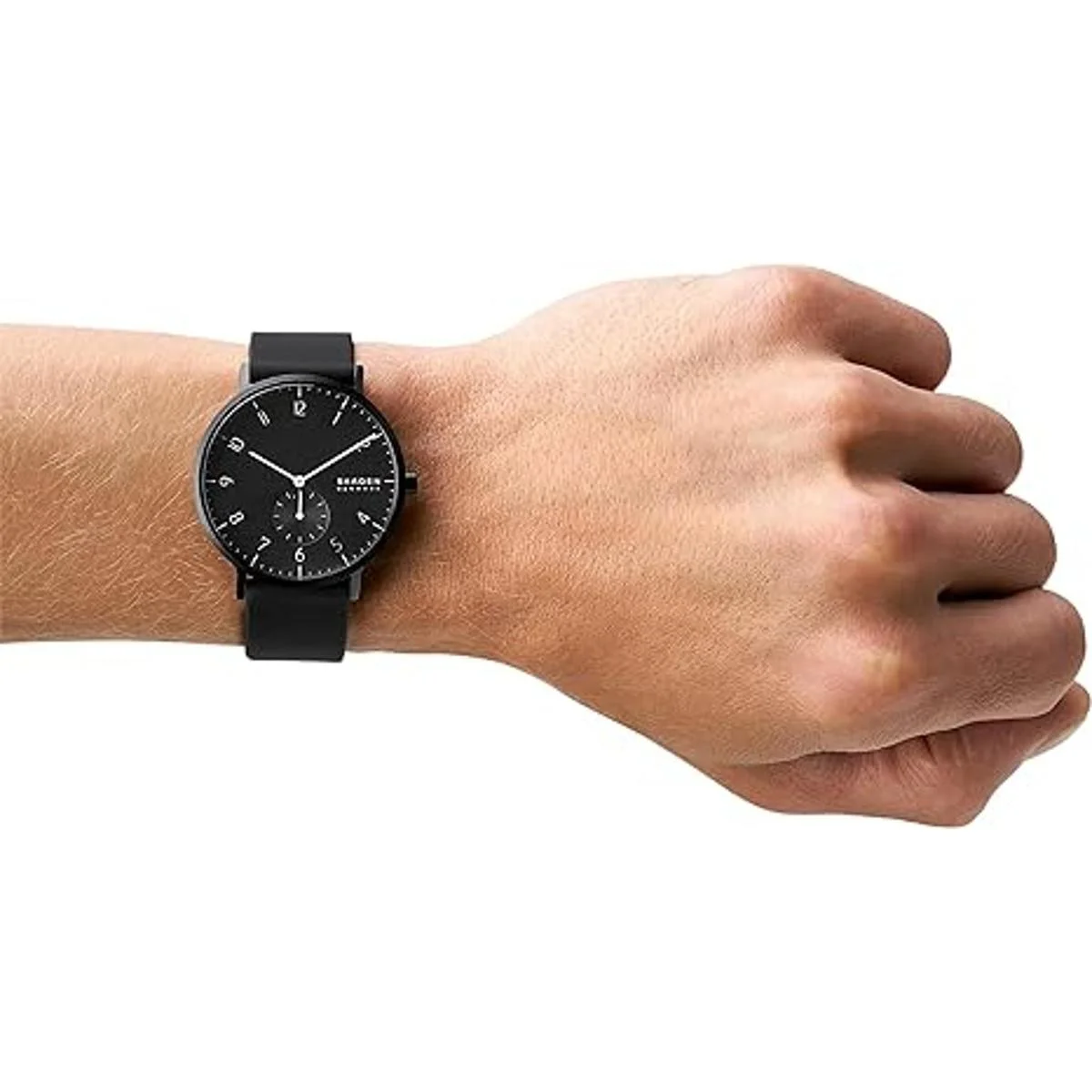 Skagen Aaren Reloj minimalista de cuarzo de silicona de_3