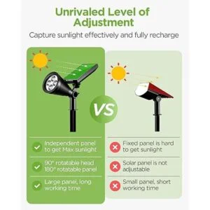 InnoGear Luces solares para exteriores impermeables con_2