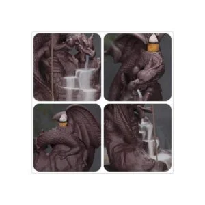 Fly Dragon Backflow Quemador de incienso hecho a mano con_3