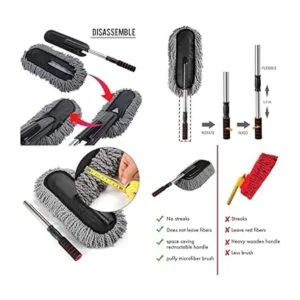 Bargain Crusader Cepillo telescópico extraíble para coche_3