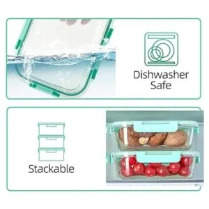 Paquete de 10 recipientes de almacenamiento de alimentos