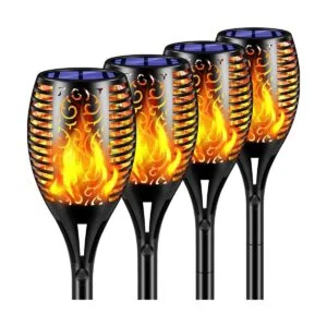 TomCare Luces solares 99 LED más altas y más grandes de_1