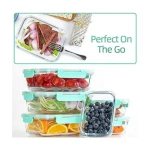 Paquete de 10 recipientes de almacenamiento de alimentos