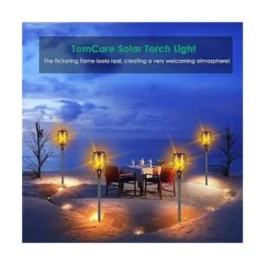 TomCare Luces solares 99 LED más altas y más grandes de_6
