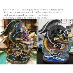 Pterosaur Quemador de incienso de retorno cascada_3