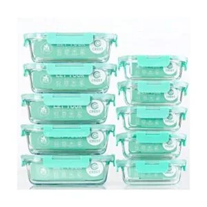 Paquete de 10 recipientes de almacenamiento de alimentos