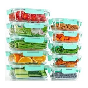 Paquete de 10 recipientes de almacenamiento de alimentos