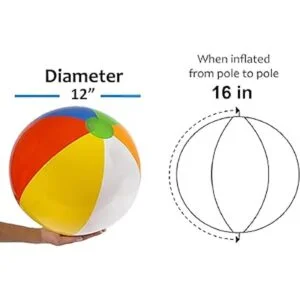 4Es Novelty Paquete de 24 bolas de playa a granel bola_5