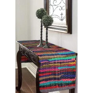 RAJRANG Camino de mesa con diseño de Rajasthan para ti_5