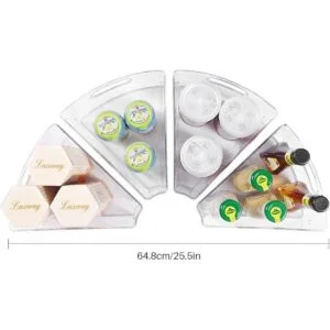 Oubonun Lazy Susan Organizadores Juego de 4 contenedores_2