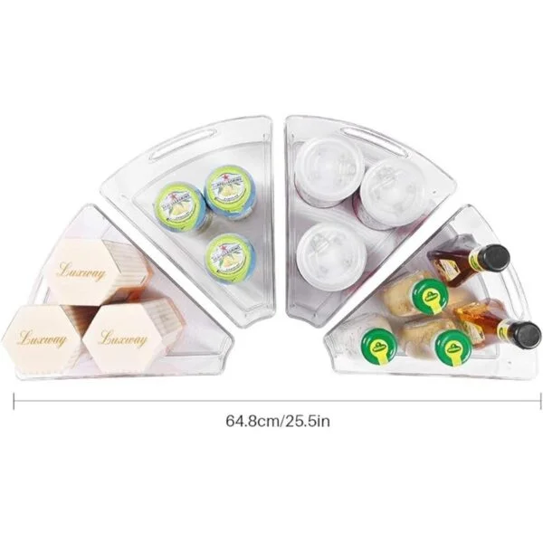 Oubonun Lazy Susan Organizadores Juego de 4 contenedores_2