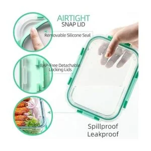 Paquete de 10 recipientes de almacenamiento de alimentos