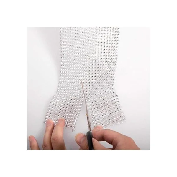 KINJOEK 2 rollos de 24 filas de diamantes de imitación de