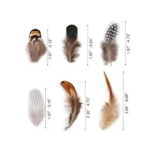 Mwoot Plumas de pollo naturales para manualidades 180