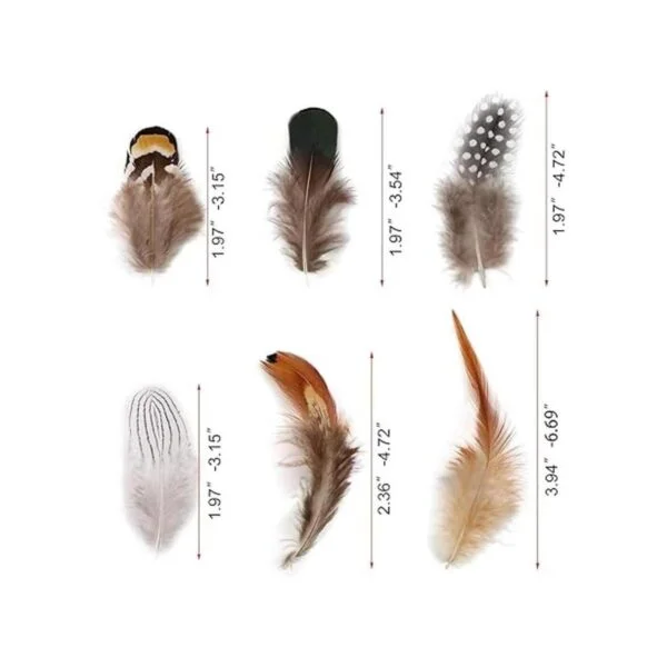 Mwoot Plumas de pollo naturales para manualidades 180