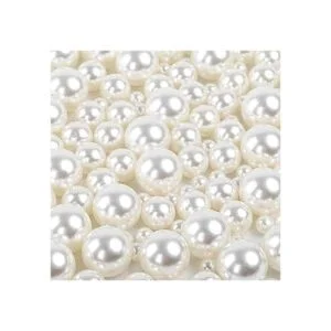 Quefe 150 perlas para manualidades sin agujeros relleno