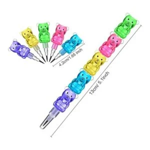 30 lápices apilables lápices de plástico para oso