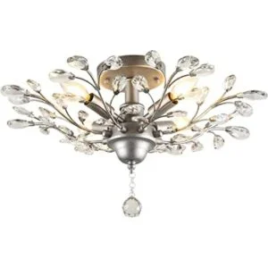SEOL Candelabros vintage de ramas de cristal gris_1