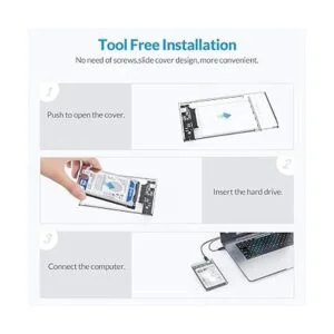 ORICO Caja de disco duro de 2.5 pulgadas 10 Gbps tipo C_6
