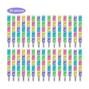 30 lápices apilables lápices de plástico para oso