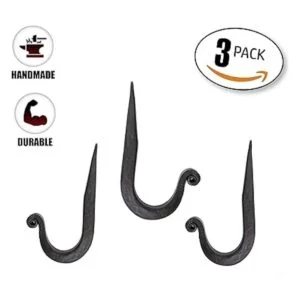 Blacksmith Ganchos de hierro forjado hechos a mano de