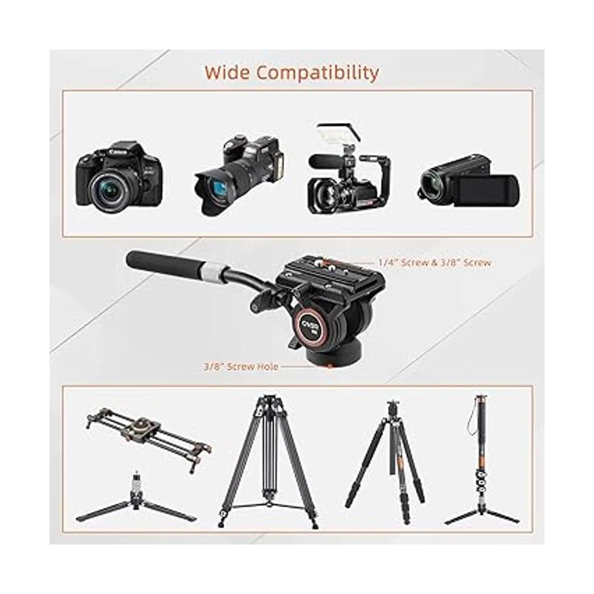 Cayer Cabezal de líquido de video H6 cabezal de bandeja_5