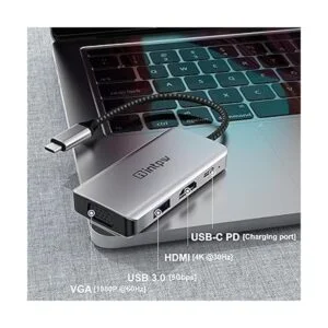 INTPW Adaptador USB C a VGA adaptador multipuerto USBC a_2