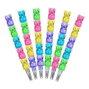 30 lápices apilables lápices de plástico para oso