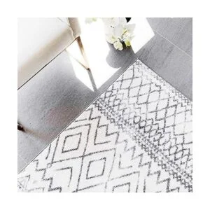 Alfombra de arce con diseño abstracto de diamante estilo_3