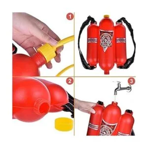 Mochila de bomberos con de agua para niños tanque_3