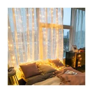 Luces de cortina de hadas 304 luces LED de 9.8 x 9.8_3